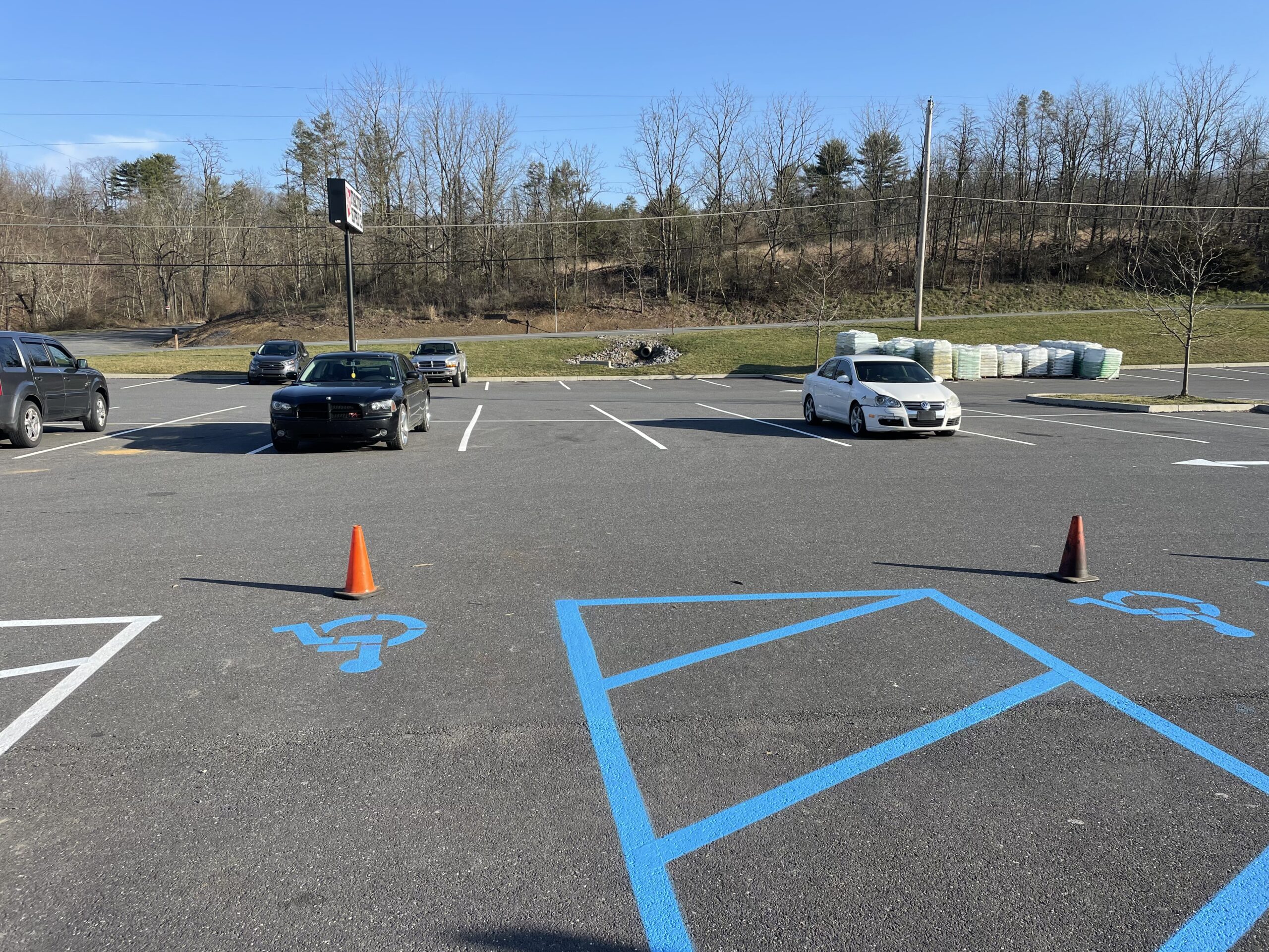 Bright Lines, Better Access: Parking Lot Re-Striping at Tractor Supply in Pine Grove, PA