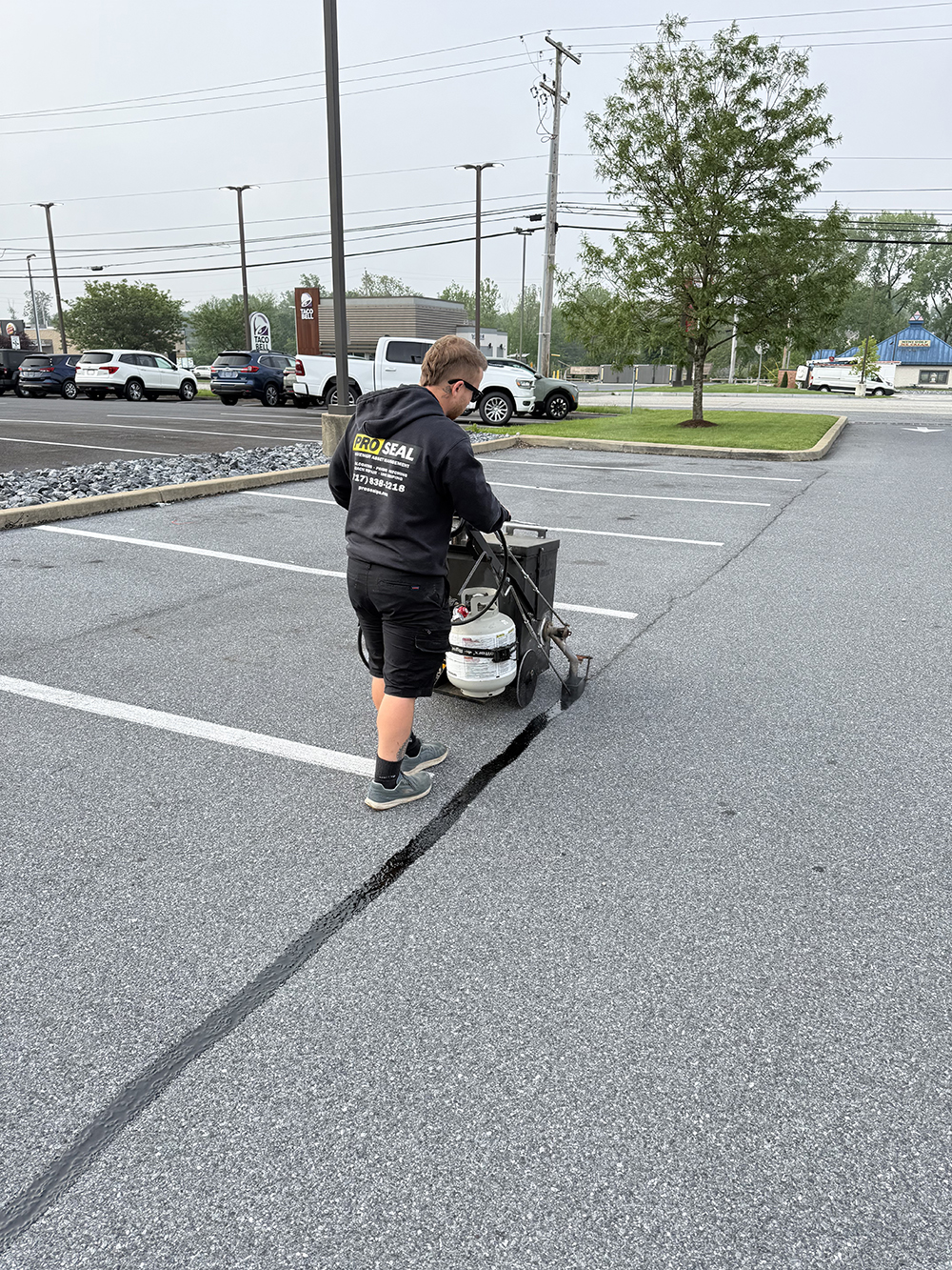 Keeping Lebanon’s LongHorn Steakhouse Looking Its Best with Expert Asphalt Maintenance